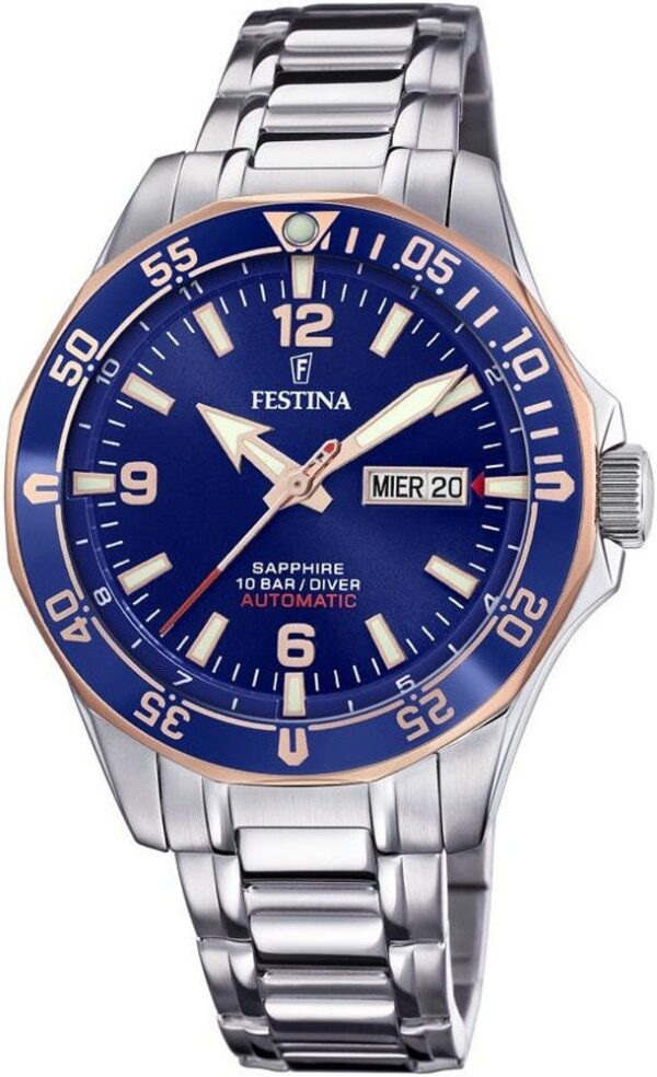 Női karóra Festina Automatic Diver 20478/3 - Vízállóság: 100m