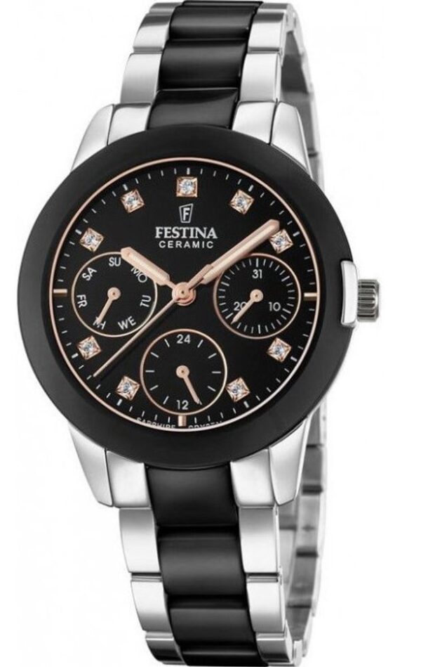 Női karóra Festina Ceramic 20497/3 - A számlap színe: fekete