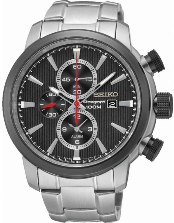 Női karóra Seiko Chronograph SNAF47P1 - A számlap színe: fekete