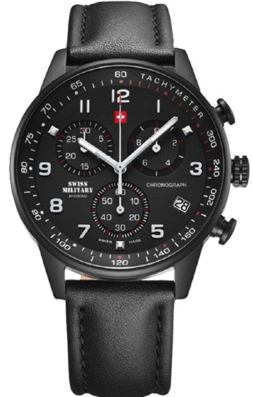 Női karóra Swiss Military by Chrono Swiss Military  by Chrono SM34012.08 - A számlap színe: fekete