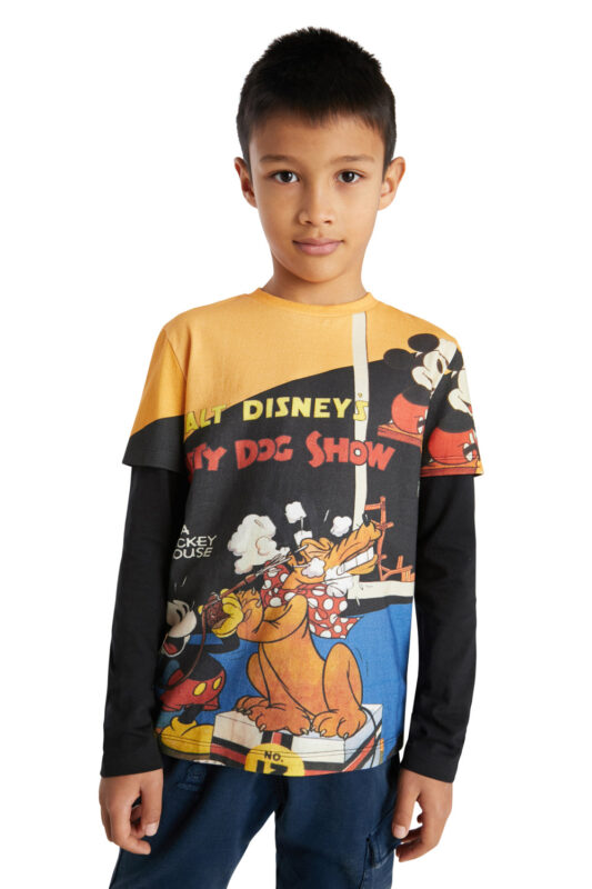 Desigual fekete fiús póló Mickey&Pluto - 134-140 - Desigual✅