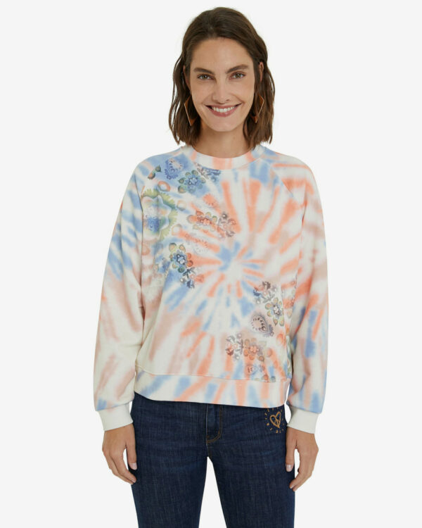 Desigual színes pulóver Dye Mandala - S - Desigual✅