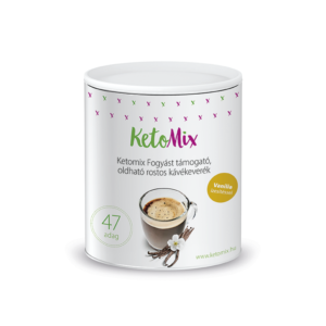 Fogyást támogató instant kávé - vaníliaízű (47 adag) - Proteindús ételek KETOMIX