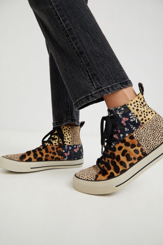 Desigual barna  boka tornacipő Beta Animal Print - 41 - Desigual✅