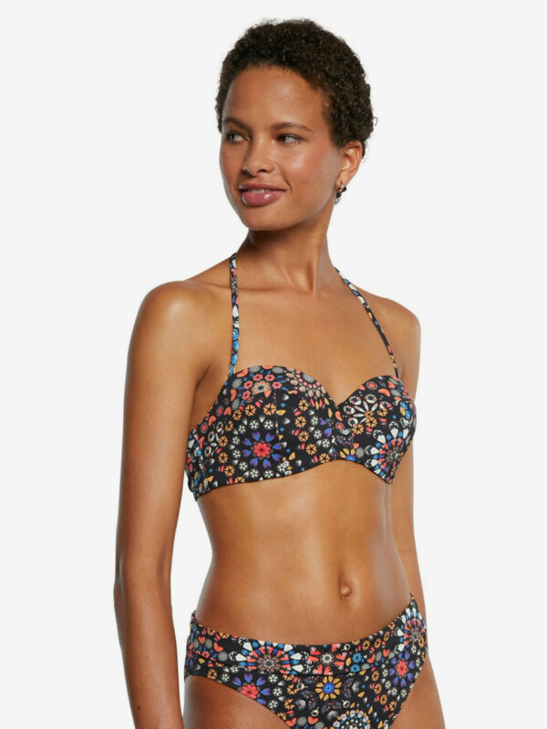 Desigual fekete felső rész fürdőruha Biki Bahamas - S - Desigual✅