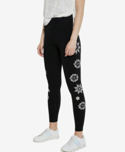 Desigual fekete leggings Legging Mandala Swiss Embro - S - Desigual✅