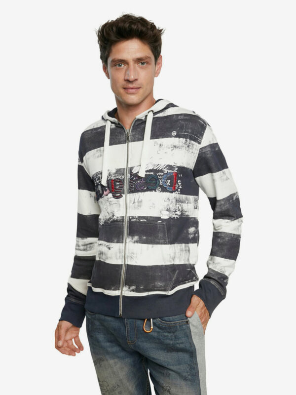 Desigual férfi pulóver Sweat Jabal csuklyával - S - Desigual✅