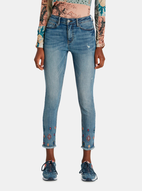 Desigual kék skinny fit farmer Mia - XL - Desigual✅