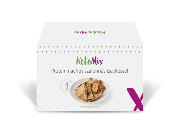 Protein nachos - szalonnás (4 adag) - Proteindús ételek KETOMIX