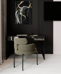 Vászonkép - PREMIUM ART - Fekete bika (Vászonkép kollekció)