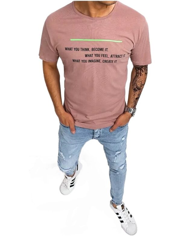 Rózsaszín férfi póló