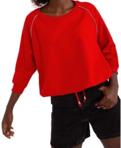 piros pulóver nyakkendővel✅ -